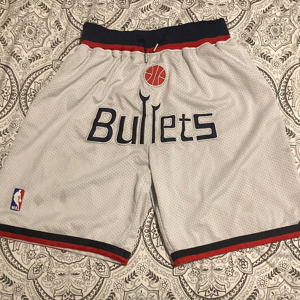 Washington bullets basketball shorts